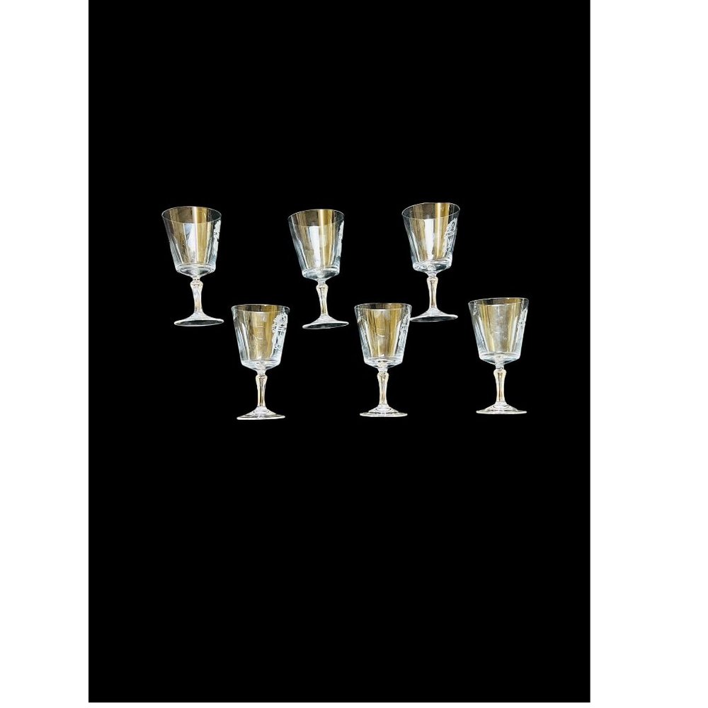 Bleikristall Leaded Crystal Vintage Coat of Arms 6 Ramsey Clan Etched Glasses - Picture 7 of 11